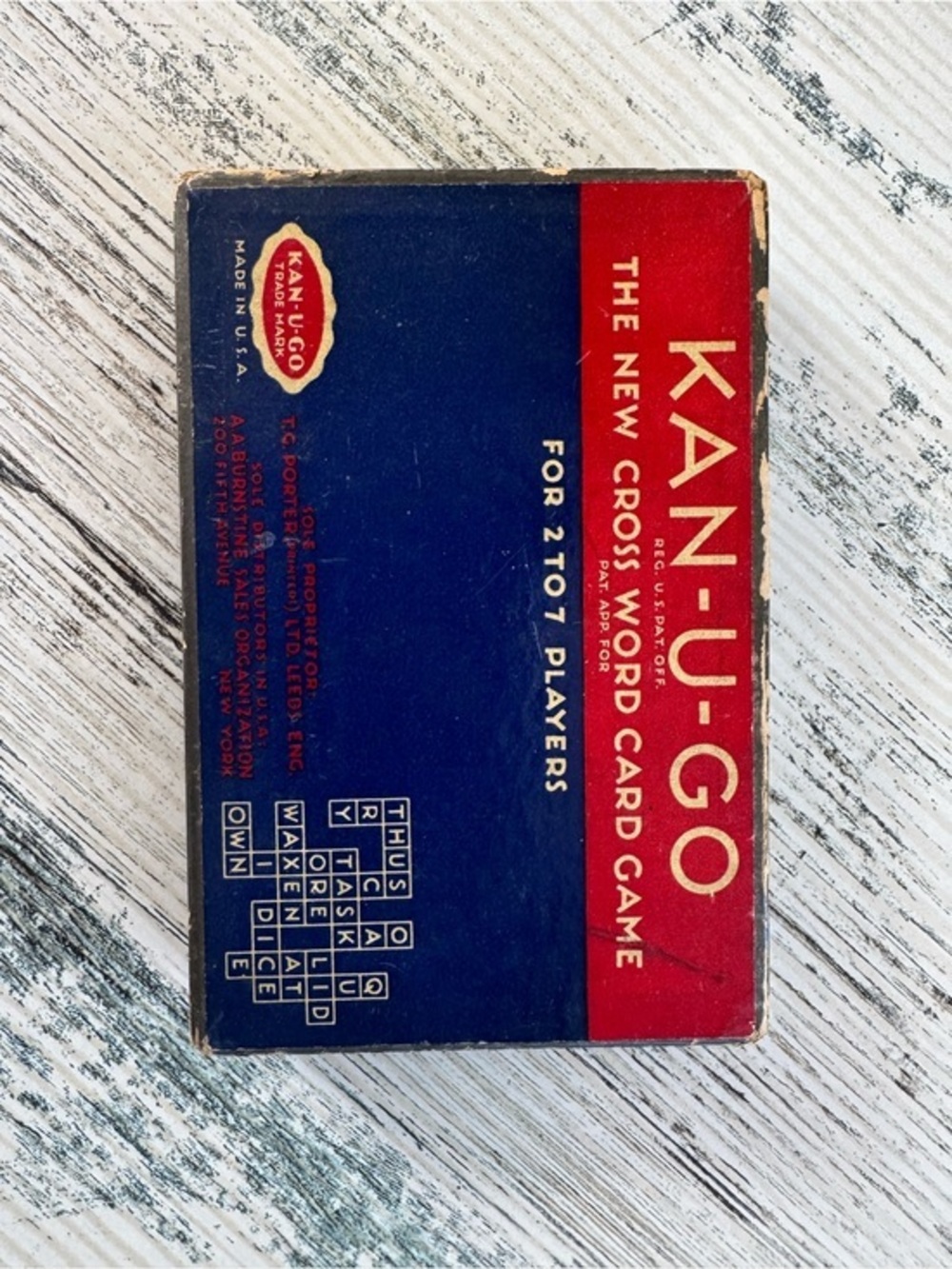 VTG KAN-U-GO Card Game